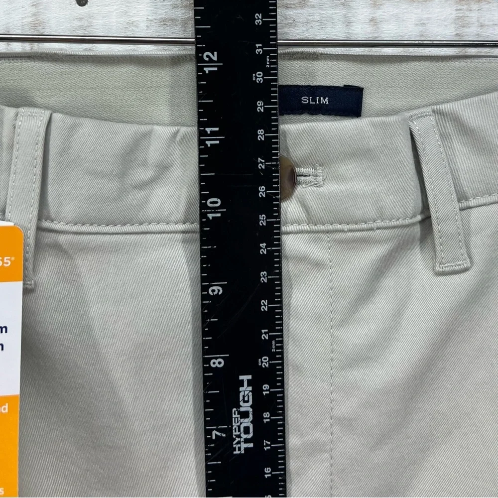 J Crew TruTemp 365 Pants‎ Mens 33x32 Beige Khaki Chino Slim Thermal Comfort NWT
